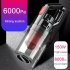 150w 6000pa Car Vacuum Cleaner Multi functional Wet Dry Portable Handheld Powerful Sweeper Wireless Cable Black   Red