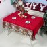 150x180cm Washable Christmas Series Cartoon Pattern Table Cover for Party Decor F