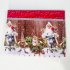 150x180cm Washable Christmas Series Cartoon Pattern Table Cover for Party Decor F