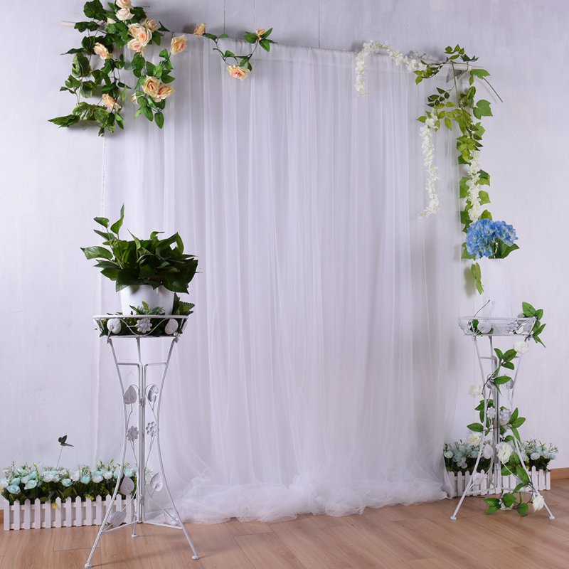 150x215cm Wedding Backdrop Party Curtain Baby Photography Background Birthday Decoration  white