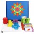 155 Pcs Wooden Pattern Blocks Geometric Shape Puzzles Creative Multicolored Tangrams Educational Toys For Kids 1 set