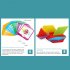 155 Pcs Wooden Pattern Blocks Geometric Shape Puzzles Creative Multicolored Tangrams Educational Toys For Kids 1 set