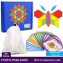 155 Pcs Wooden Pattern Blocks Geometric Shape Puzzles Creative Multicolored Tangrams Educational Toys For Kids 1 set