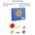 155 Pcs Wooden Pattern Blocks Geometric Shape Puzzles Creative Multicolored Tangrams Educational Toys For Kids 1 set