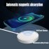 15W Magnet Wireless Charger for iPhone12 Mobile Phone Magnetic Charger white