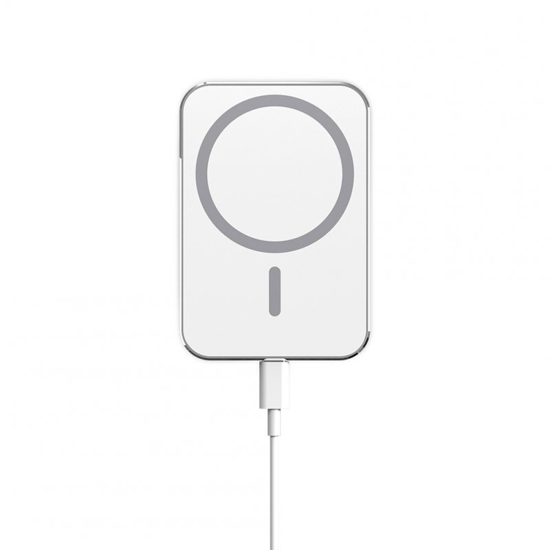 15W Magnetic Wireless Charger Car Phone Mount Vent Holder 360° Rotating Ball Head Phone Stand TYPE-C Wireless Fast Charging Adapter For Wireless Charging Devices X16 white