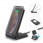 15W Wireless Folding Standing Charger Mount for Phone Holder black