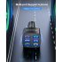 15a 6 Usb Car Charger Luminous Qc3 0 75w Fast Charging Phone Adapter With Led Light Display Stable Buckle black
