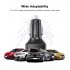 15a 6 Usb Car Charger Luminous Qc3 0 75w Fast Charging Phone Adapter With Led Light Display Stable Buckle White