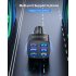 15a 6 Usb Car Charger Luminous Qc3 0 75w Fast Charging Phone Adapter With Led Light Display Stable Buckle White