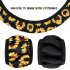 15inch Car Steering Wheel Cover PU Leather Sunflower Universal Car Accessory for Women