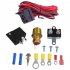 15pcs Car Electric Cooling Fan Thermostat Kit Temp Sensor Temperature Switch 12V 50A 5 pin RELAY KIT  5 pin 200 185 switch