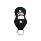 15pcs Gutar Pciks   Leather Keychain Holder Plectrum Pick Gauges 0 46mm 0 71mm 0 81mm 0 96mm 0 12mm Random Color random color