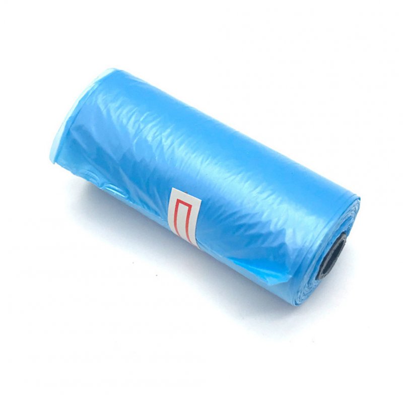 15pcs/Roll Plastic Garbage Bag Rubbish Bags Special for Baby Diapers Abandoned  blue