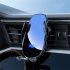 15w Car Wireless Charger Infrared Sensor Automatic Fast Charge Phone Holder Compatible For Xiaomi Samsung Iphone silver