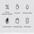 15w Coffee Mug Cup Warmer Coaster With 8h Auto Shut Off Function 3 Temperature Setting Electric Coffee Warmer For Desk black