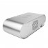 15w Led Digital Alarm Clock Wireless Adjustable Brightness Fast Charging Desk Clocks Thermometer silver