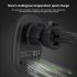 15w Magnetic Wireless Car Charger Fast Charging Air Vent Phone Mount Holder With Cable Type c Output Port black