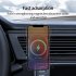 15w Magnetic Wireless Car Charger Fast Charging Air Vent Phone Mount Holder With Cable Type c Output Port black
