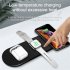 15w Vertical Multi functional 3 in 1 Wireless Charger Fast Charging Station For Watch Mobile Phone Headset White