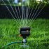 16 Hole Lawn Sprinkler Water Spray Nozzle Watering Irrigation Automatic Swinging Garden Sprinkler Garden Tools Black green