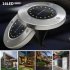 16 LED Solar powered Stainless Steel Buried Light Under Ground Lamp Outdoor Path Way Garden Decoration white light