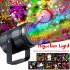 16 Pattern Motion Christmas Landscape Light Projector Led Spotlight Waterproof Rotational Projection Lamp US Plug