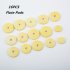 16 Pcs Set Single Skin Flute Pads Flute Replacement Parts yellow