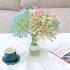 16 Pcs bunch Artificial  Gypsophila Vivid Colored Plants Bouquets Diy Wedding Home Living Room Decoration Photography Props Pink bunch of 16