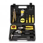 16-Piece Tool Set Household Basic Hand Tools Kit Toolbox With Storage Case Ideal For Home Repairing Maintenance 16-piece