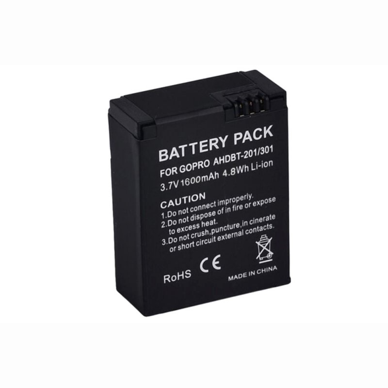 1600mAh for GoPro AHDBT-201/301 Camera Battery for Gopro Hero 3+ AHDBT-301 AHDBT-201 Battery 1600MAH