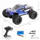 1602 1 16 2 4g Four wheel  Drive  High speed  Remote  Control  Car With Brush Version Blue