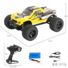 1602 1 16 2 4g Four wheel  Drive  High speed  Remote  Control  Car With Brush Version Yellow