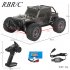 16103 1 16 2 4GHz 4wd Rc Car 390 High speed Carbon Brush Strong Magnetic Motor 5 wire 17g Steering Gear Spring Shock Absorption Car Model Toys Black