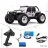 16103 1 16 2 4GHz 4wd Rc Car 390 High speed Carbon Brush Strong Magnetic Motor 5 wire 17g Steering Gear Spring Shock Absorption Car Model Toys White