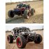 16106 1 16 RC Car with Led 4wd 50km h Off road Vehicle High Speed Drift Car for Kid Vs for Wltoys 144001 Toys Red