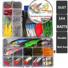 164pcs set Fishing Bait Fittings Kit for Fresh Salt Water   2pcs Bait Box