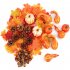 166 Pcs Mini Fake Artificial Pumpkins Set Realistic Maple Leaves Pine Cones Acorns Pumpkins For Halloween Thanksgiving Decor set