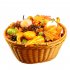 166 Pcs Mini Fake Artificial Pumpkins Set Realistic Maple Leaves Pine Cones Acorns Pumpkins For Halloween Thanksgiving Decor set
