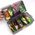 168pcs Professional Plastic Artificial Fish Bait Suit Dying Cicada Climb Minno Versatile Bait Fishing Tackle 168 pieces  without pliers  Gun color double box