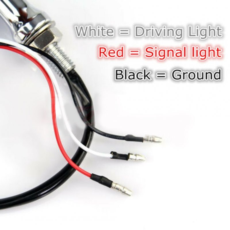 Universal Motorcycle Bullet Shape LED Chrome CNC Turn Signal Light Tail light Plating chrome