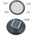 16LED Outdoor Solar Powered Wall Lamp Yard Fence Stair Street Light Decoration White light