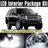 16Pcs White LED 5x41mm 8 5050   11xT10 5 5050  Dome Map Door Step Trunk Light Interior Package Kit for Ford Expedition