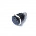 16mm 12V Latching Push Button Power Switch Black Metal Blue LED Waterproof Switch blue A0286