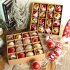 16pcs 6cm Christmas Balls Shatterproof Christmas Tree Ornaments for Home Party New Year Decorations Style 2