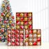16pcs 6cm Christmas Balls Shatterproof Christmas Tree Ornaments for Home Party New Year Decorations Style 2