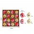 16pcs 6cm Christmas Balls Shatterproof Christmas Tree Ornaments for Home Party New Year Decorations Style 2