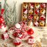 16pcs 6cm Christmas Balls Shatterproof Christmas Tree Ornaments for Home Party New Year Decorations Style 2