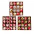16pcs 6cm Christmas Balls Shatterproof Christmas Tree Ornaments for Home Party New Year Decorations Style 1