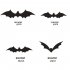 16pcs Halloween Bats Wall Stickers Reusable 3D PVC Scary Bats Window Decal For Home Indoor Window Glass Door Wall Decor luminous